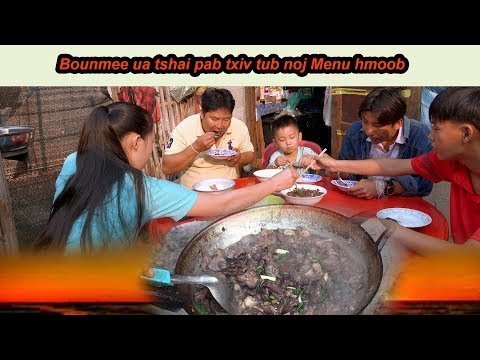 bounmee ua tshais me nyuam noj menu zaub mov hmoob qab kawg 23/04/2019