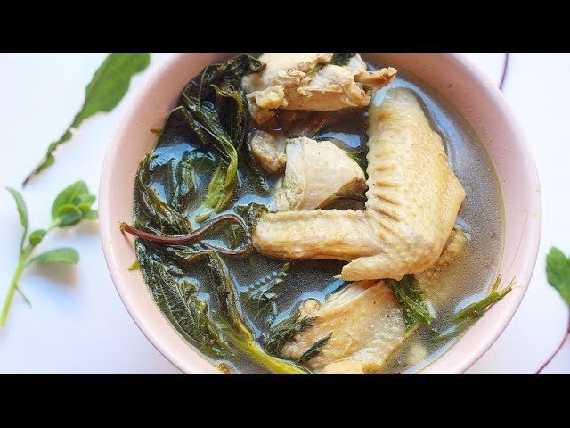 Boiled Chicken w/ Hmong Medicinal Herbs (Tshuaj Hmong hau ntsug Qab)