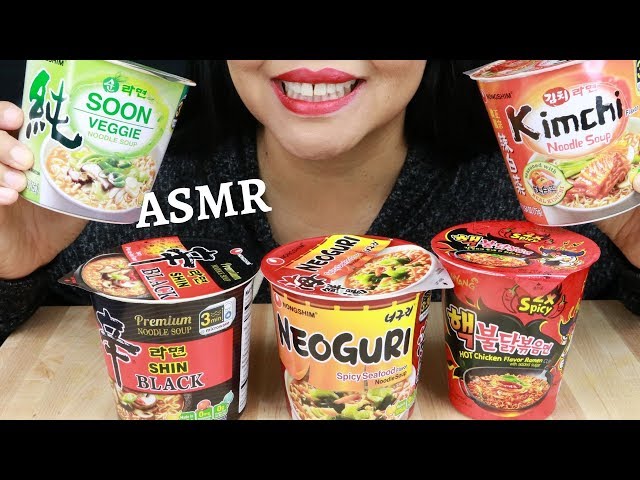 CUP RAMEN PARTY WITH KIMCHI & HMONG SAUSAGE ~ EXTREME SLURPING ~ ASMR (No Talking)