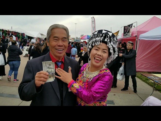Fresno Hmong new year 2020 hnub xiab 4 hluas nkauj ntau heev nawb