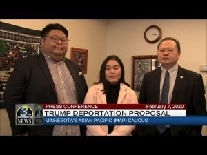 3 HMONG TV NEWS - PRESS CONFERENCE ON PRESIDENT TRUMP DEPORTATION PROPOSAL (02/07/2020).