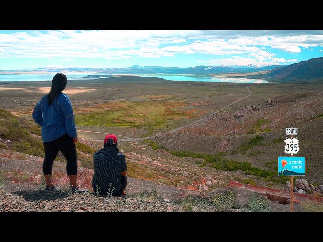 Hmong Hikers: The Most Beautiful Highway 395/Tshaav tsheb taug txujkev 395 zoo nkauj tag tag. 4K HD