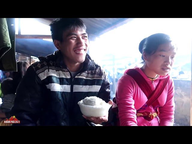 P2 – Bắt Gặp em gái Hmong Xinh Đẹp và Thánh ăn mèn mén tại chợ phiên vùng cao
