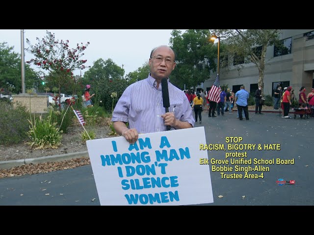 INTERVIEWS CHONG SOUA THAO PROTEST RACISM, BIGOTRY & HATE HMONG, 8/28/2020