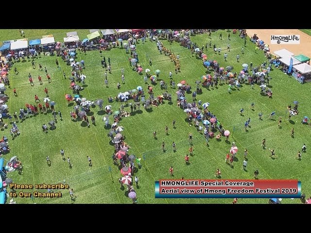 AERIAL VIEW of J4 Hmong Freedom Festival 2019
