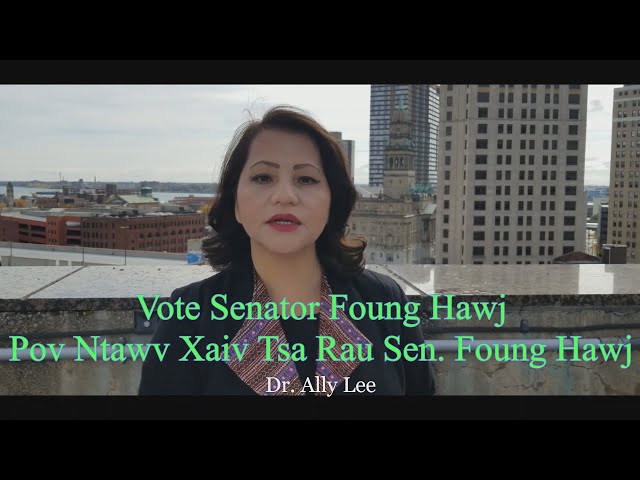 Dr. Ally Lee Nqua Hu Tsoom Hmoob Nyob East Side St Paul Pov Ntawv Xaiv Tsa Rau Senator Foung Hawj