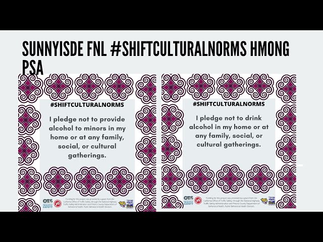 SUNNYISDE FNL #shiftculturalnorms Hmong PSA