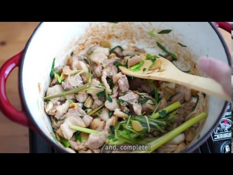 Hmong Ginger Pork Stir Fry / Hmong Food