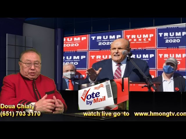 hmong tv  11/10/2020   TRUMP UA PLAUB NROG COV DEMOCRATIC