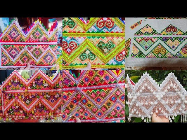 paj ntaub kos mom cog ci hmong embroidery princess hat 11.21.2020