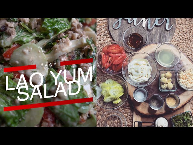 Lao Yum Salad | Hmong Salad | Mien Salad | Lao Food | Easy Recipe