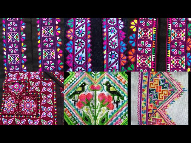 paj ntaub tawm tshiab, hmong embroidery cross stitch 12.20.2020
