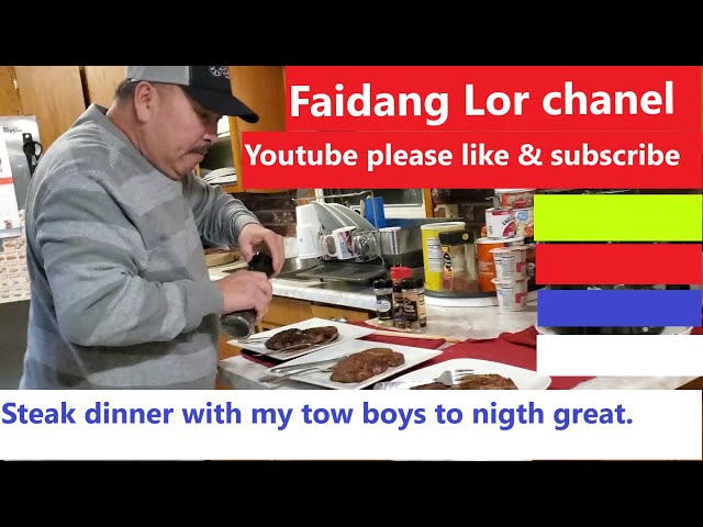 Hmong America Steak dinner