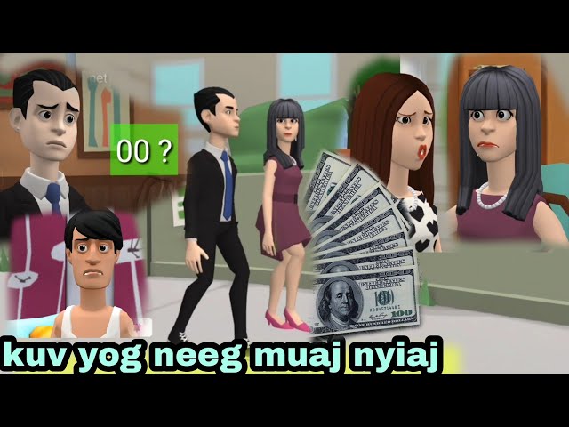 dag tias muaj nyiaj kom hluas nkauj nyiam hmong cartoon 3d txaus luag zoo saib
