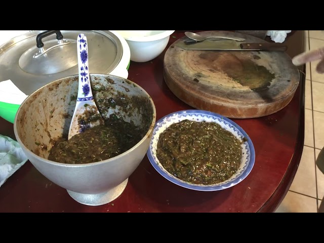 Episode 34 Hmong Cooking – Bitter Hot Sauce Fish Laap
