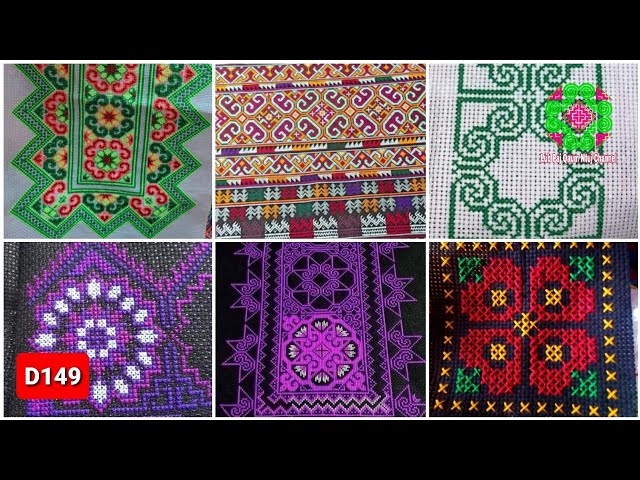 Paj ntaub tawm tshiab embroidery cross stitch D149 2021