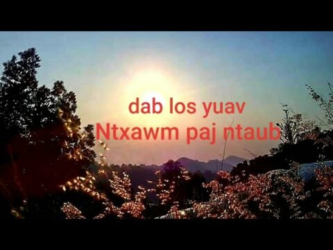 dab los yuav Ntxawm paj ntaub (dab neeg by Paochoua vang)