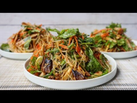 PLEEV CHOJ [Peev Choj]: Hmong Style Bean Thread Noodle Dish