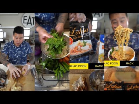 Laksa Khao Poon Ramen Curry Chicken Noodle Hack Lao Thai Hmong Singaporean Malaysian Indonesian Food