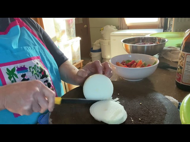 Hmong dish/food. Kib txiv taub ntxaij xyaw qhaj nyuj