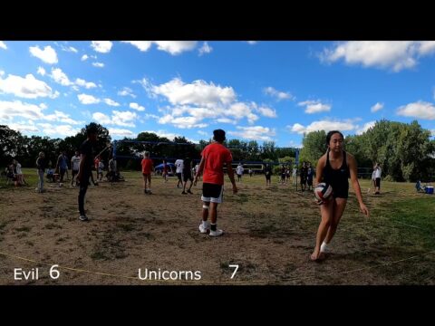 Evil vs Unicorn playoff game 1 Cheng Picnic | Coed Hmong Volleyball Tournament