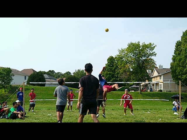 Karenni vs Hmong at St. Paul, Minnesota Takraw Tournament