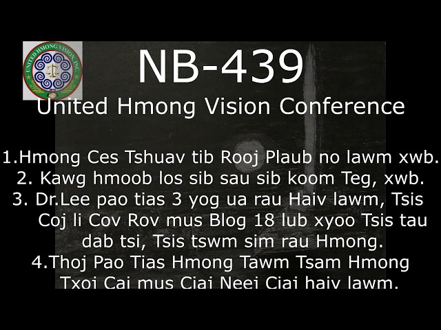 Thoj Pov Tias Hmong Rov Tawm Tsam Hmong Txoj Cai mus Ciaj Haiv.