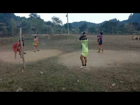 Hmong lao daily life#7. Do we play sports in our village | hmoob ncaws pob tawb