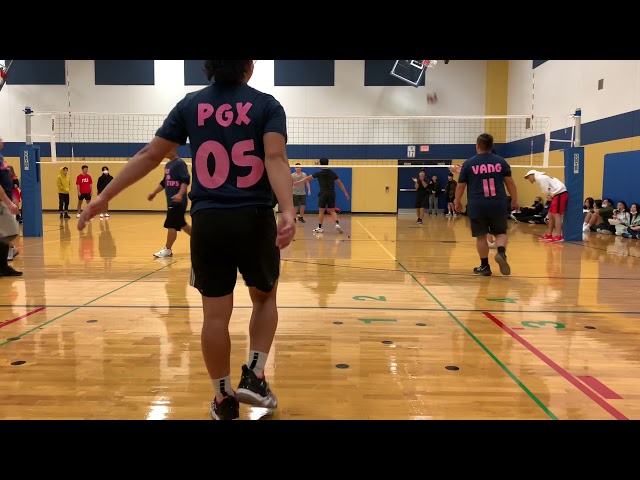 Men’s Hmong Volleyball Calm Yo Tips vs Black Hyenas Set 2