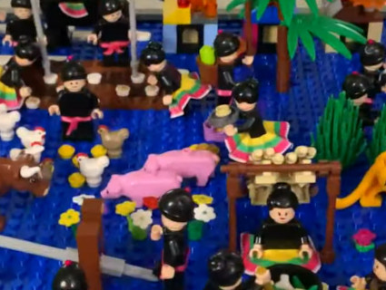 Vadnais Heights man’s latest LEGO project: A Hmong story cloth