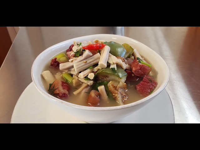 Hmong Stew With Rattan Shoots and Wild Boar Jerky (Speaking in English Only)