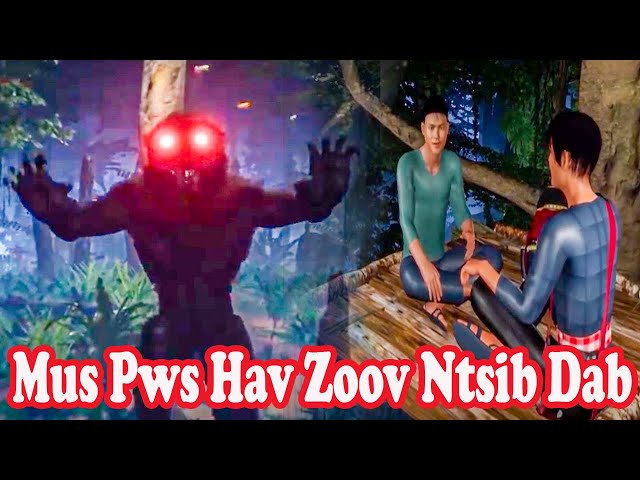 Mus Pws Nyob Rau Hav Zoov Ntsib Dab | Hmong 3D Animation