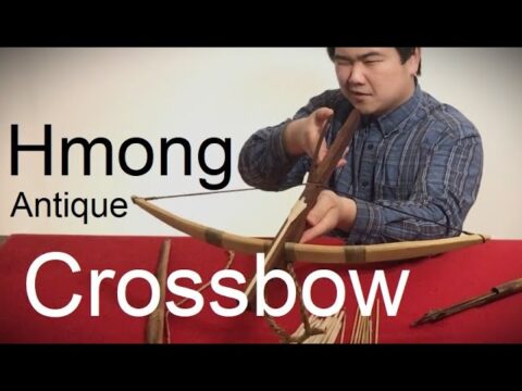 Traditional Hmong Crossbow from Southeast Asia