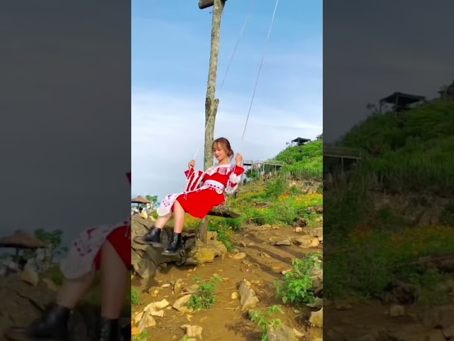 Gái Bản gái hmong hang kia Mai Châu Hoà Bình biển mây