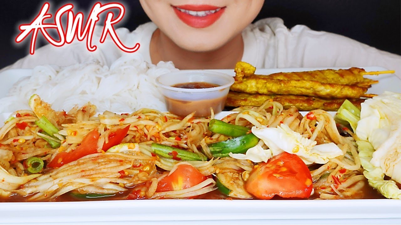 oh it’s so spicy! HMONG FOOD SUPER SPICY PAPAYA | D-LICIOUS ASMR