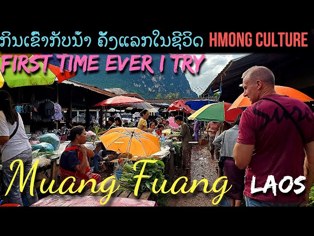 First time ever I try Hmong food ກິນອາຫານພື້ນບ້ານເຜົ່າມົ້ງຄັ້ງທຳອິດໃນຊີວິດຂອງຂ້ອຍ