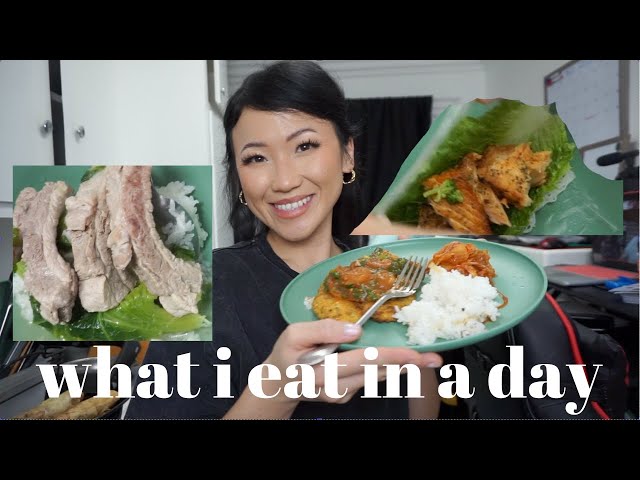 WHAT I ATE IN A DAY - EASY & SIMPLE HMONG/ASIAN FOOD INSPO