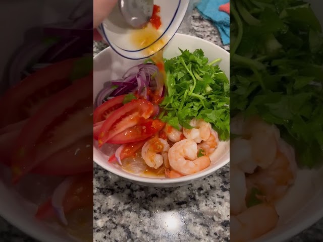Spicy clear noodle #food #cooking #hmong #noodles #asmr