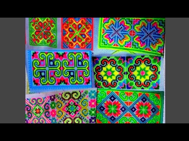 paj ntaub dab tshos zoo nkauj heev