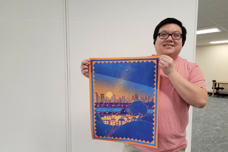 UW-Stout MFA design graduate rediscovers his Hmong culture through traditional art of story cloths and Paj Ntaub
