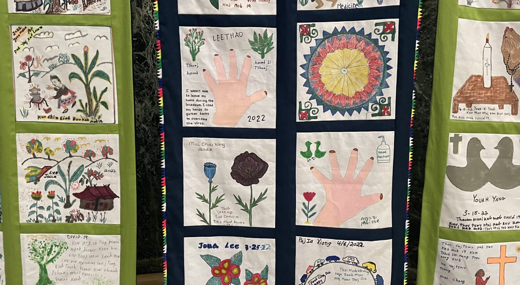 Story cloth exhibit in Capitol rotunda celebrates Hmong women, mental health