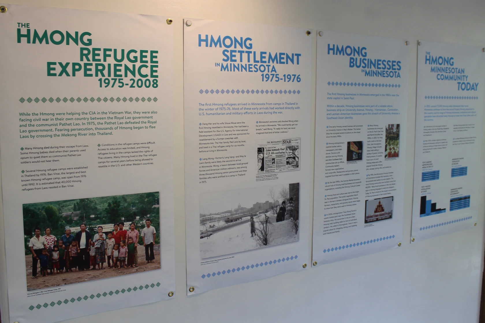Hmong exhibit on display at the Charles A. Weyerhaeuser Memorial Museum
