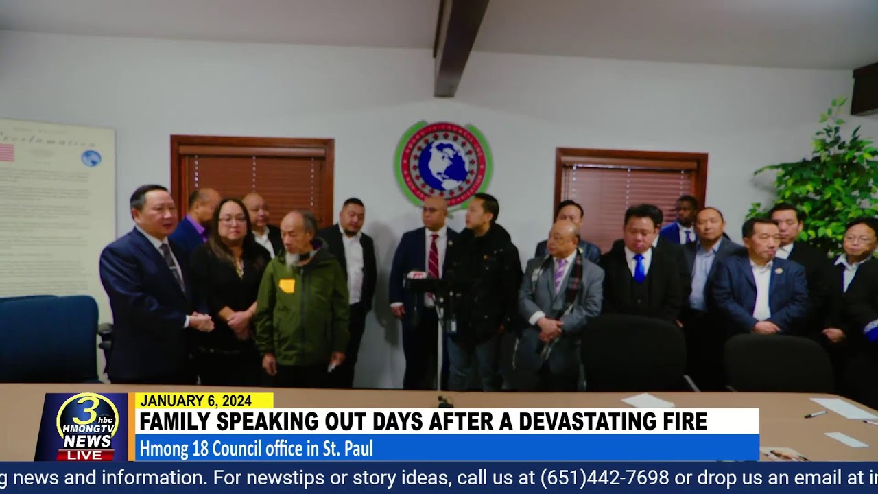 3HMONGTVNEWS LIVE: 01/06/2024 –  Family of house fire victims holds a press conference (ENGLISH).