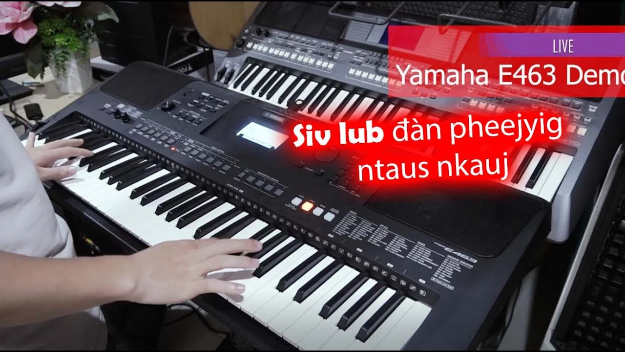 Koj Mus Tau Zoo || Siv đàn YAMAHA Pheejyig ntaus tau zoo thiab || Thoob Ham