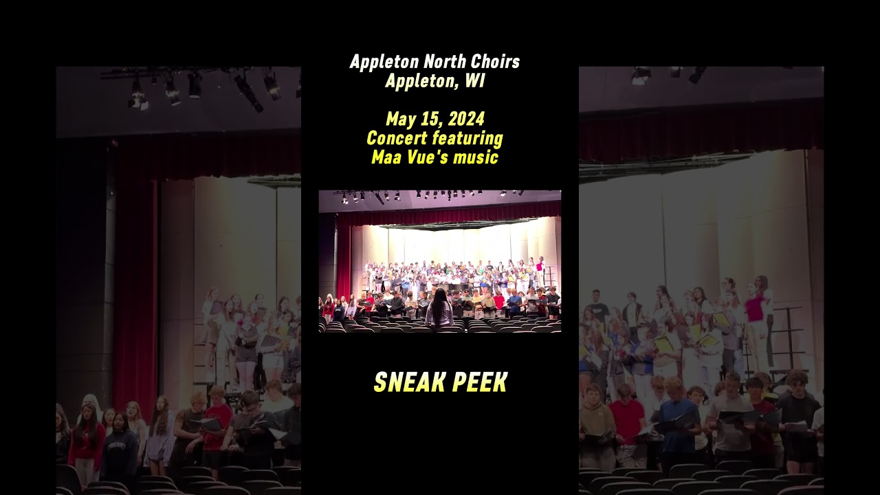 Guess the song? Great rehearsal with Appleton North Choirs for their concert! Stay tuned. 🥰❤