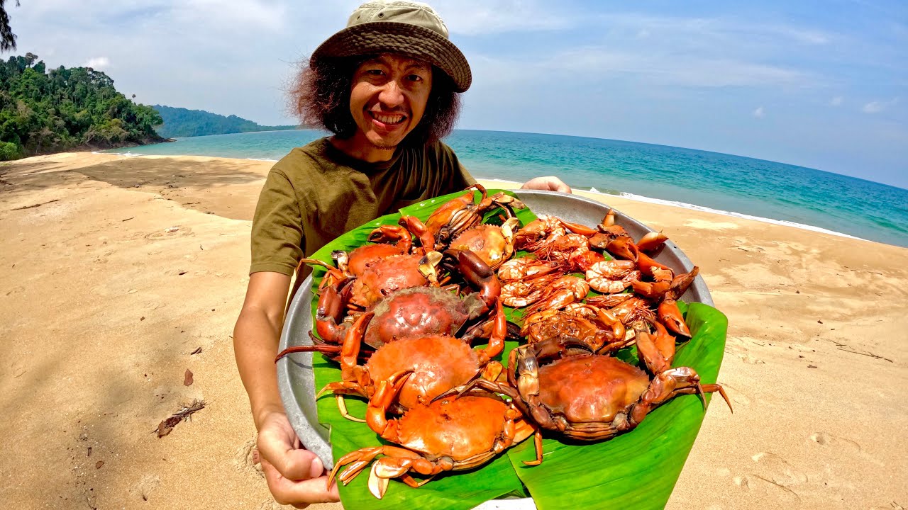 ตามล่ากุ้งและปูจากป่า … มาปรุงกินโคตรอร่อย….[ โจโฉ ]