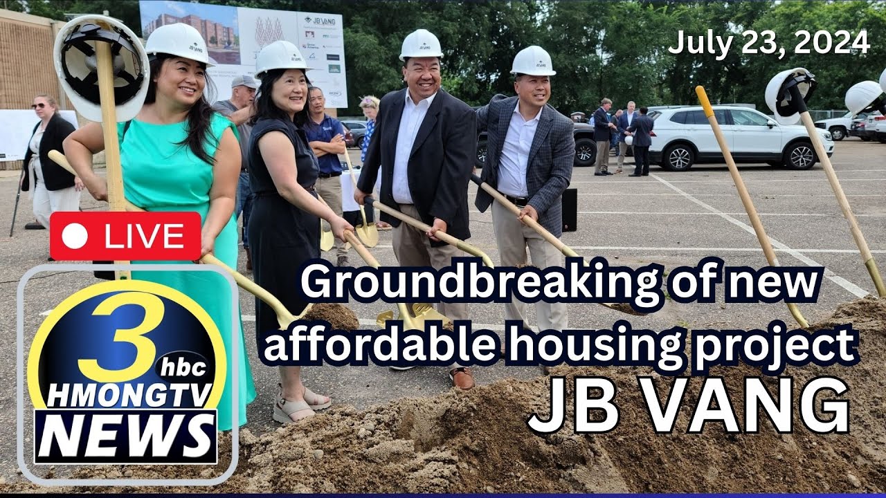 3HMONGTV LIVE: (raw video) Groundbreaking for JB Vang latest housing project.