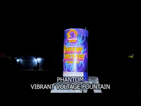 Vibrant Voltage Fountain. Phantom Fireworks