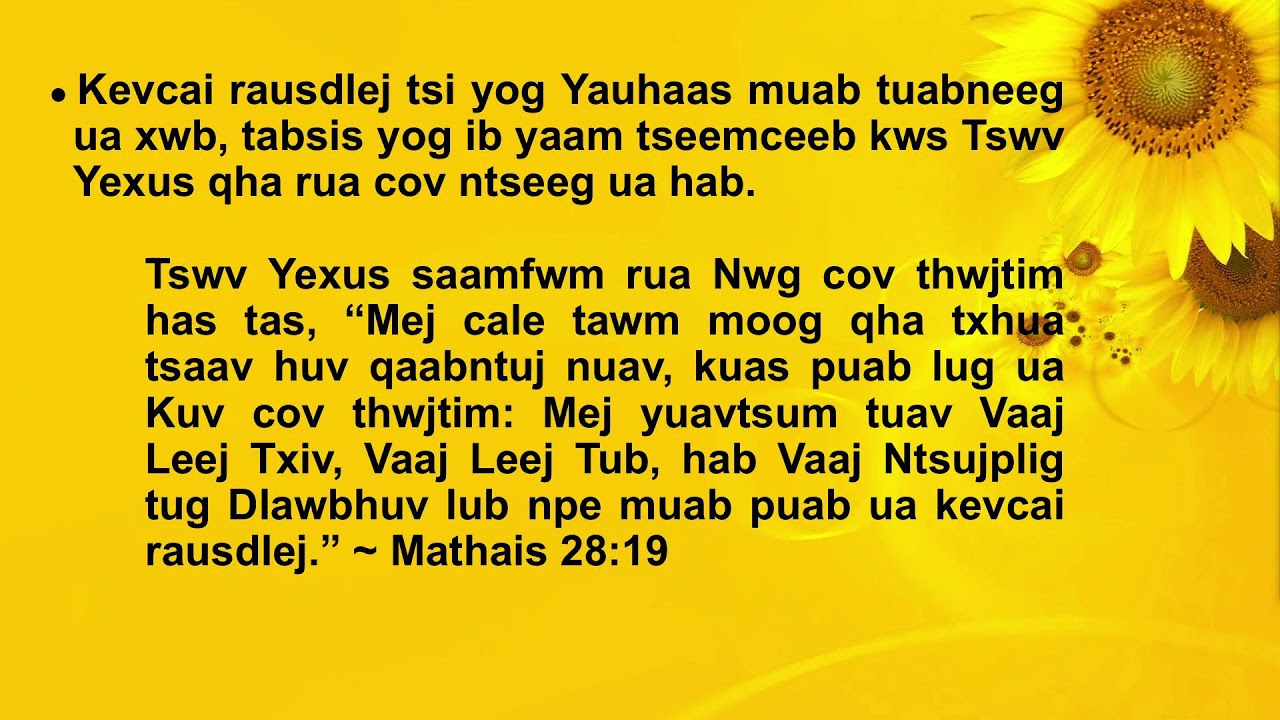 8/25/24 – “Yug Dlua Tshab”