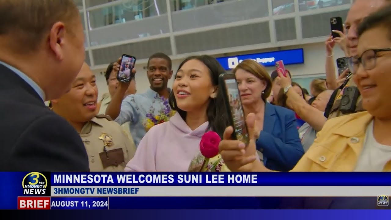 3HMONGTV Newsbrief | August 11, 2024 – Suni Lee lands at Minneapolis /St.Paul International Airport.